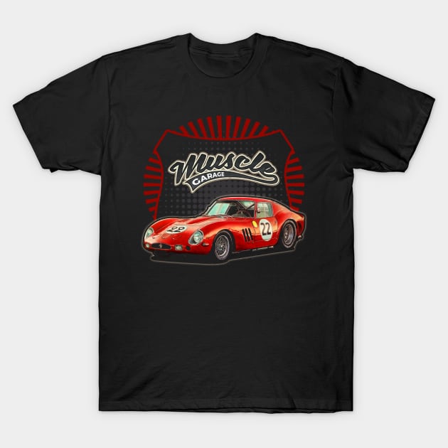 Ferrari 250 GTO 1962 car muscle T-Shirt by JocelynnBaxter